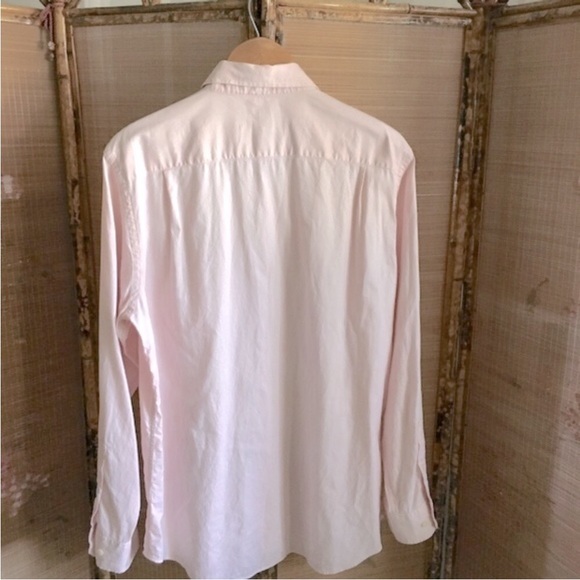 Banana Republic Factory shirt collar 16 SLIM FIT light pink long sleeve 35 inch - Picture 5 of 7